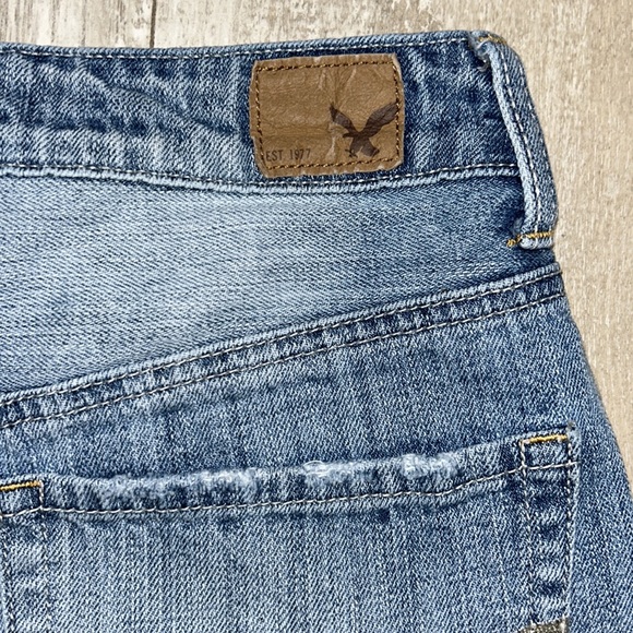AMERICAN Eagle Jean High Rise Festival Denim Shorts - Picture 6 of 8